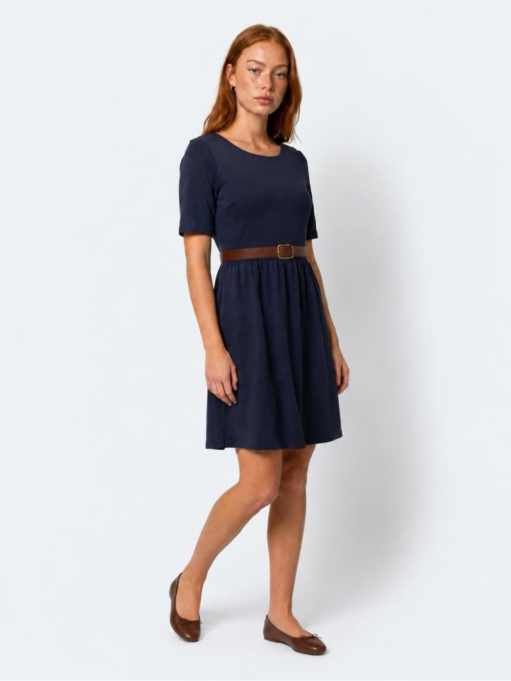 Mikarose Mini Dress in Blue Size Medium NWT